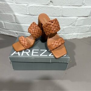 Arezzo Two Band Woven Sandal